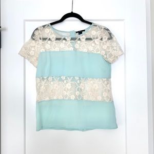 Forever21 Lace Panel Shirt